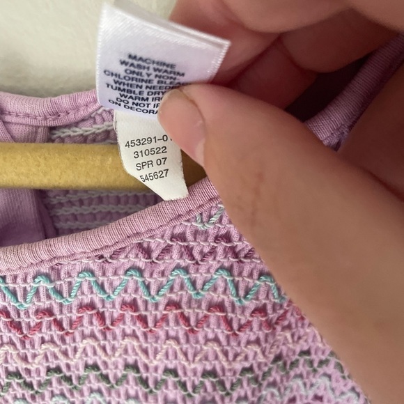 Baby Gap Vintage Embroidered Lilac Dress Size 18-24 Months - Picture 4 of 6